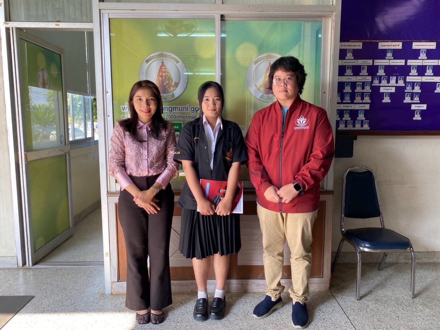 ติดตามผลการฝึกประสบการณ์วิชาชีพ นักศึกษาชั้นปีที่ 4 ณ เทศบาลเมืองนางรอง